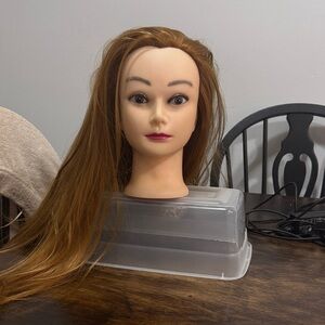 Brown Hair Mannequin Head for Styling